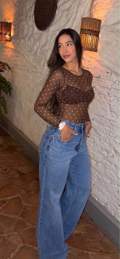 Body Exclusive Mesh Polka