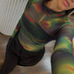 Body Exclusive Mesh Print Multicolor