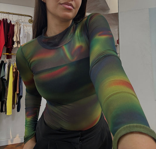 Body Exclusive Mesh Print Multicolor
