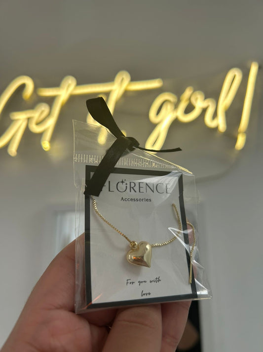 Cadena Golden heart