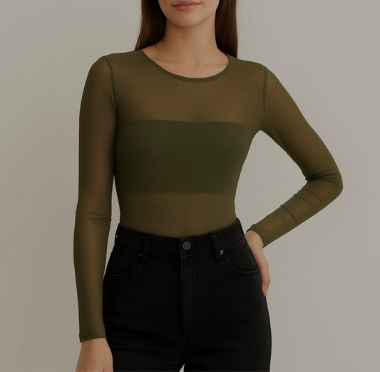 Body Exclusive Mesh Verde Olivo