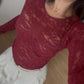 Body Exclusive Encaje Vino Tinto