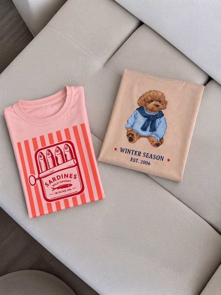 T-shirts oversized estampadas