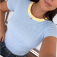 Body Exclusive Rib Bicolor con mangas