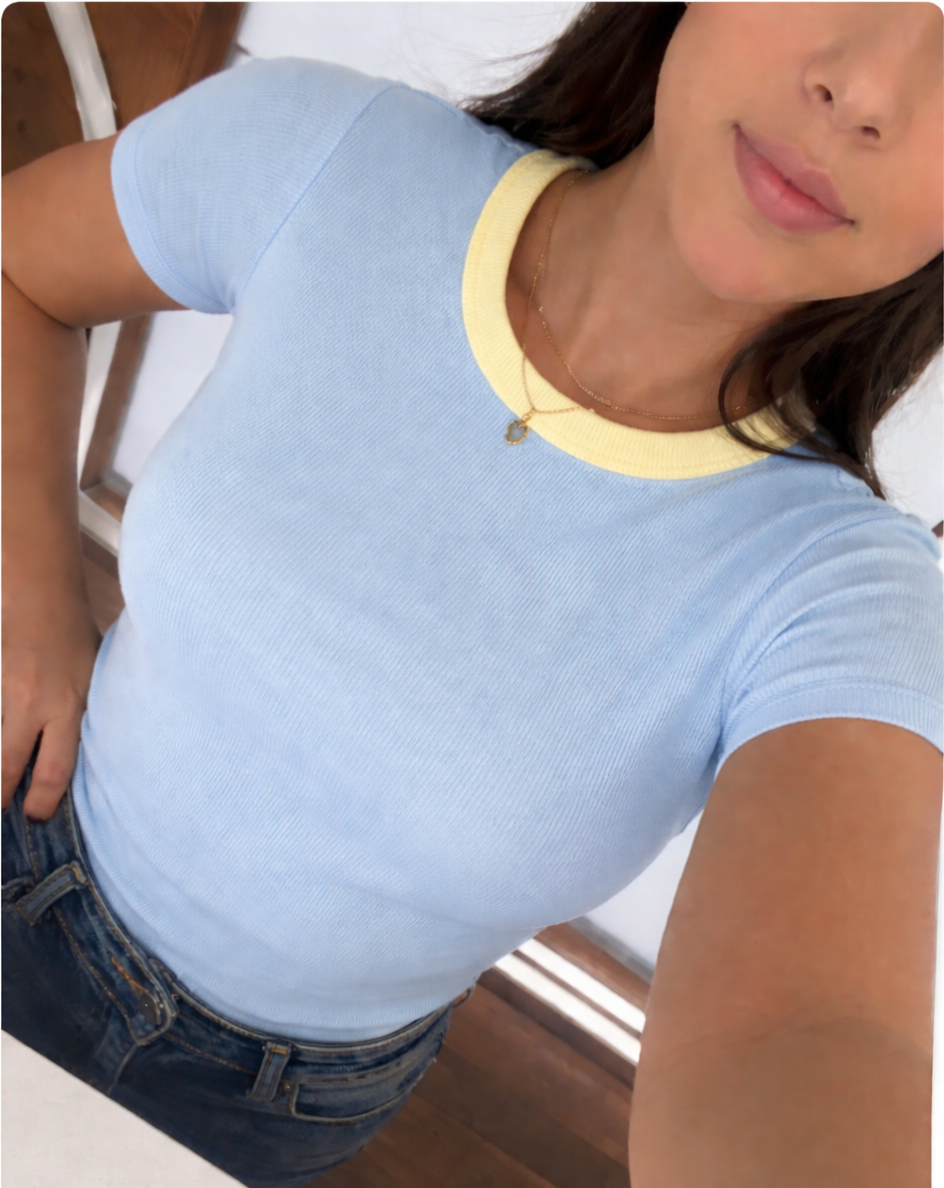 Body Exclusive Rib Bicolor con mangas
