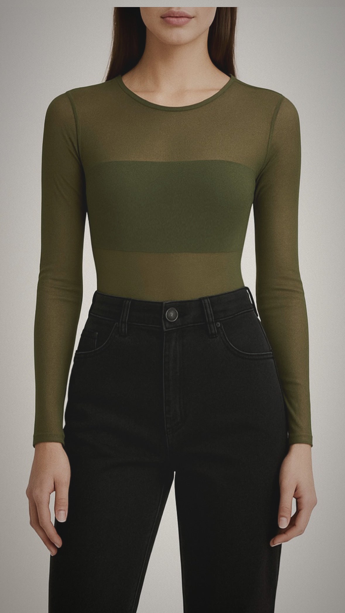 Body Exclusive Mesh Verde Olivo